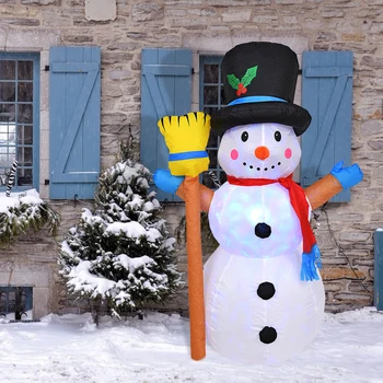 1.2 Méter Felfújható Hóember Baba Karácsonyi Dekoráció az Otthoni Kerti Garland Udvaron Kellék LED Játék, Dísztárgy