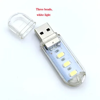 Mini Hordozható USB LED 5V SMD5730 asztali Lámpa zseblámpa Éjszakai fény Teljesítmény Bank PC Laptop Könyv Fény túrázás Kemping Lámpa 3