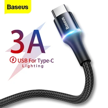 Baseus 3A Típusú USB-C Kábel Gyorsan Chagring Töltő c-Típusú Kábel Samsung S20 S21 Xiaomi Mi 10 9 Szuper 8 Pro USB-C adatkábel