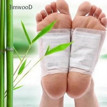 Jimwood (5pairs Foltok+10db Ragasztók) Detox Láb Foltok Párna Testet a Toxinok Méter Fogyókúra, Tisztító HerbalAdhesive