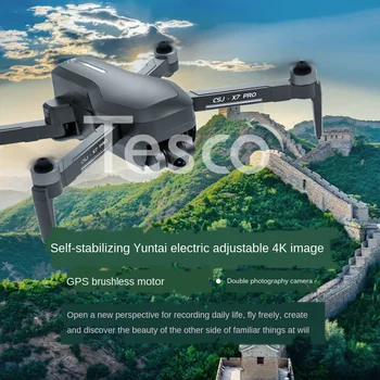 Légi fotózás drón X7Pro HD-4K ESC két tengely mechanikus gimbal brushless GPS automatikus visszatérés belépő szintű