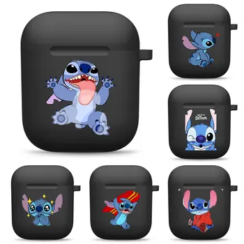 Puha Szilikon Esetekben Az Apple Airpods 1/2 Védő Bluetooth Vezeték Nélküli Fülhallgató Fedezze Töltés Box Zsák Disney Lilo Stitchs