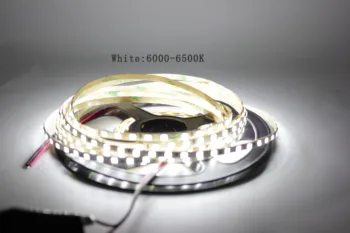 5m tira conduzida 2835 smd 120leds/m dc12v, 4 mm fita conduzida flexível da fita da corda conduziu egy lâmpada clara branco természetes/ 1