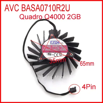Ingyenes Szállítás az ÚJ BASA0710R2U DC12V 0,5 35x35x35mm 4Wires 4 tűs A Quadro Q4000 2GB Hűtő Ventilátor