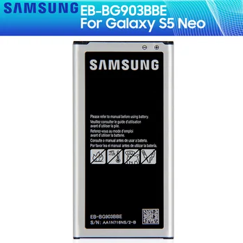 SAMSUNG Eredeti Csere Akkumulátor EB-BG903BBE Samsung Galaxy S5 Neo G870a Hiteles Telefon Akkumulátor NFC Funkció 2800mAh