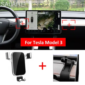 Új Autós telefon tartó Tesla model 3-tartozékok/autó tartozékok modell 3 tesla három kiegészítők model3 tesla model Y interio 0