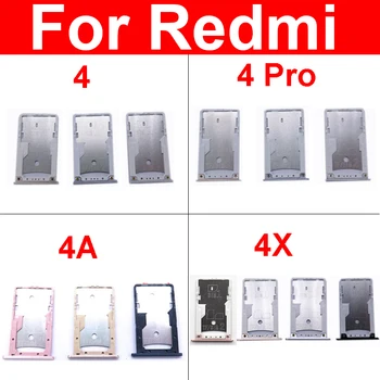 Sim-Kártyát a Memóriakártya-Nyílásba Tálca tartó Xiaomi Redmi 4 4A 4X Pro Sim-kártya-SD Kártya Adapter mobiltelefon Javítás Alkatrész