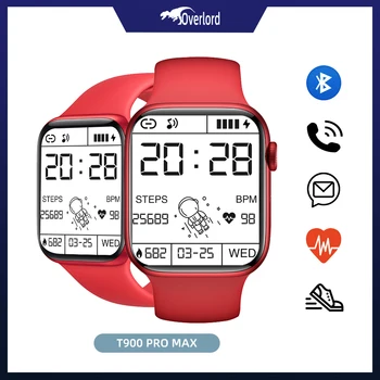 Új Okos, Mit T900 PRO MAX Bluetooth Fitness Sport Óra pulzusmérő Vérnyomás Okos Karkötő Android IOS
