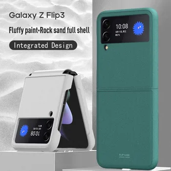 Új Technológia Pihe Festék Kényelmes Szemcsés Touch Tok Samsung Galaxy Z Flip 3 Eset