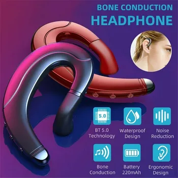 Bluetooth csontvezetéses Fül-hook Fejhallgató Továbbfejlesztett Vezeték nélküli Sztereó Fülhallgató, Headset, Sport