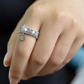 2021 aranyos Új Galván Lemez Cirkon Kezét Ékszerek anillos mujer Nő gyűrűk koreai divat gótikus kiegészítők, arany ékszer 3