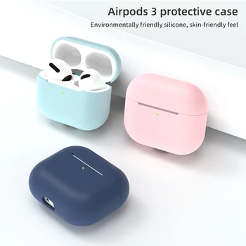 Új Fülhallgató Esetében Air pod-Pro védőburkolat Apple Airpod 3 Vezeték nélküli Bluetooth Fülhallgató Puha Színes Szilikon Doboz