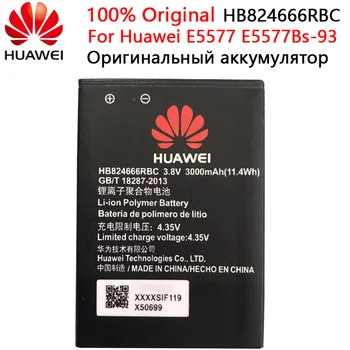 HuaWei 100% Eredeti HB824666RBC Akkumulátor, Huawei E5577 E5577Bs-937 Csere Batteria Igazi Kapacitás Telefon Akku 3000mAh