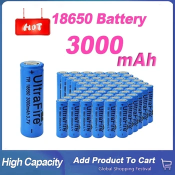 3.7 V 3000mah Power Akkumulátor Lithium18650 Ion Újratölthető Lámpa Éjszakai Lámpa Kis Elektronikus Eszköz, Játék, Újratölthető Akkumulátor