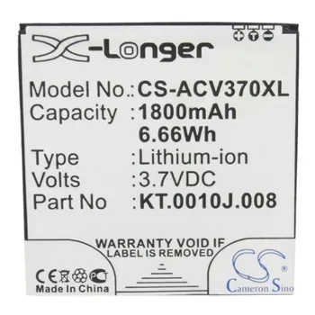 Cameron Kínai Kiváló Minőségű Akkumulátor JD-201212-JLQU-C11M-003, KT.0010J.008 az Acer Liquid E2, Liquid E2 Dou, V370