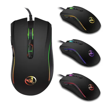 High-end optikai szakmai gaming mouse a 7 élénk színek, LED háttérvilágítás, ergonomikus kialakítás, alkalmas LOL CS 1
