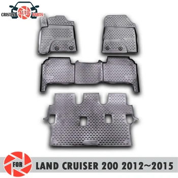 Szőnyegek Toyota Land Cruiser Prado 200 2012~2015 szőnyeg nem csúszik poliuretán dirt védelem autó belső stílus