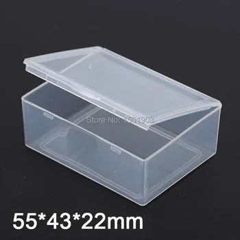 10db Kis, téglalap alakú, átlátszó műanyag dobozban 40ml Újratölthető doboz