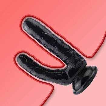 Reális Kettős Végű Vibrátor Szex-Játék a Nők vagy a Páros Kettős Kétoldalas Tart Penetráció Dong Készülék Szimulált Pénisz Balek