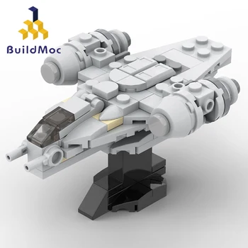MOC Csillag Film Számok Sapceship Tie Fighter 38715 Micro Borotva Modell építőkövei Játékok Ajándékok
