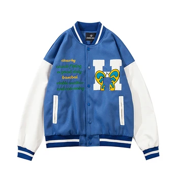 Férfi Hip-Hop Kabátok Levelet Hímzés Harajuku Bomber Dzseki Túlméretezett Streetwear Divat Kabát Széldzseki Férfi Ruházat