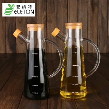 Bór szilícium, üveg olajozó, szezám olaj, ecet üveg konyhai felszerelések szivárgásmentes olaj üveg szakács felhasználó Tároló Üveg Üvegek