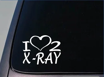 Én szívem X-RAY matrica 8 hüvelyk széles vinil radiológus tech matrica ablak Matrica
