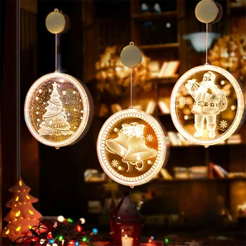 Karácsonyi LED Fények Hópehely Boldog Karácsonyi fényfüzér, Karácsonyi Ajándék Gyerekeknek Új Év 2022 Navidad újévi Ajándék Világítás 1