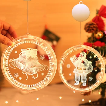 Karácsonyi LED Fények Hópehely Boldog Karácsonyi fényfüzér, Karácsonyi Ajándék Gyerekeknek Új Év 2022 Navidad újévi Ajándék Világítás 2