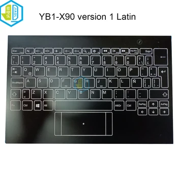 Latin notebook pc Billentyűzet Lenovo Yoga Könyv YB1-X90 YB1-X90F YB1-X91L YB1-X91F SUBE-09W01MI-01X LA csere Billentyűzet, Új