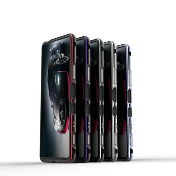 A Sony Xperia 10 II Ügy Luxus Nehéz Slim Fém Lökhárító tok Sony Xperia 1 II III 10 III. Ütésálló Kamera védőburkolat 5