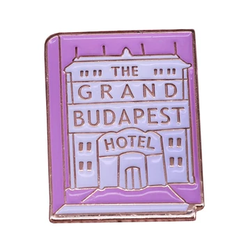 Grand Budapest Hotel Pin Film, Könyv Jelvény Egy Zseniális Kívül, hogy Wes Anderson Esztétika Gyűjtemény!