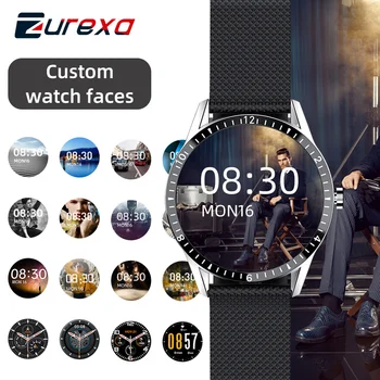 Zurexa Y20 Intelligens Karóra Férfi Nő Bluetooth Hívás Egyéni Tárcsa Kerek EKG, pulzusszám Smartwatch Fitness Lépésszámláló Órát Android