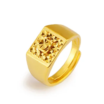 Örökké Nem Fakulnak 24 KARÁTOS Arannyal Töltött Gyűrű a Nők a Férfiak Jól Bizuteria Anillos Esküvői Bijoux Femme Ékszer, Drágakő, 24 KARÁTOS Arany Gyűrű