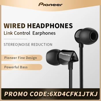 Pioneer 32-ES DJ Vezetékes Fülhallgató Multi Kompatibilitás Fejhallgató Mikrofon Fülhallgató Tiszta kéri, Okos Telefon Meghallgatás Fülhallgató