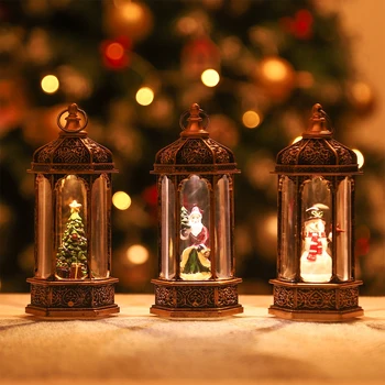 Santa Szél Lámpás, Fény A Karácsonyi Dekoráció Otthon Boldog Karácsonyi Dísztárgyak, Karácsonyi Navidad 2021 Natal Ajándékok Új Év 2022