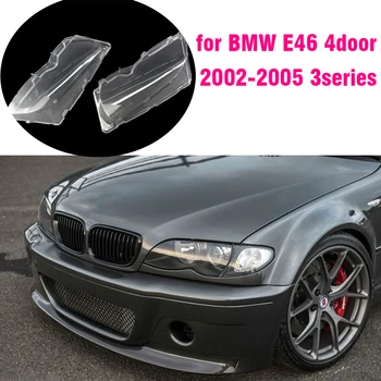 Autó Első Fényszóró Objektív Fedél BMW 3 E46 318i 320i 323i 325i 330I 4 Ajtó üveg Automatikus Búra átlátszó 2002-2005