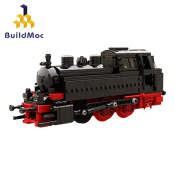 Buildmoc Vonat MOC-72693 BR 80 gőzmozdony 372PCS 22*6*8CM Össze építőkövei Ajándékok DIY Oktatási Játékok szerelvények Készletek