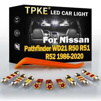 TPKE Canbus Autó Tartozékok Nissan Pathfinder WD21 R50 R51 R52 1986-2020 Jármű LED-es Belső Kupola Térkép Rendszám Fény