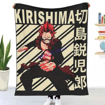 Kirishima Eijiro-Vintage Művészeti Dobja Takaró, Lepedő Az Ágyon, A Takaró A Kanapén, Dísz Rács, Ágytakarók, Kanapé Kiterjed