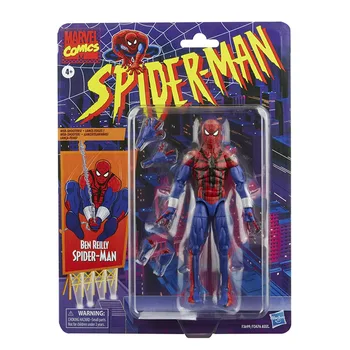 Spider-Man Marvel Legendák Sorozat 6-inch-Ben Reilly akciófigura Játék, magában Foglalja Az 5, Tartozékok: 4 Alternatív Kezét, 1 Web Vonal FX