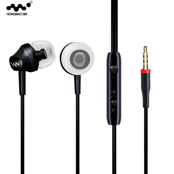 HONGBIAO SM M8 Vezetékes Fülhallgatóval Zenét Fülhallgató In-Ear Fülhallgató Sport Fülhallgató Mikrofonnal A Samsung iPhone Okostelefon Xiaomi