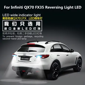 Az Infiniti QX70 FX35 Hátrameneti Lámpa LED T15 9W 5300K Visszavonulás Kiegészítő Fény QX70 Autó Lámpa Refit 2db