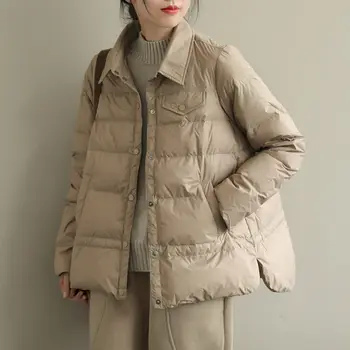 Új Érkezés Hajtóka egyszínű egysoros, Könnyű Kabát a Női Laza, Meleg, Nagy Méretű Női Kabátban Le e225