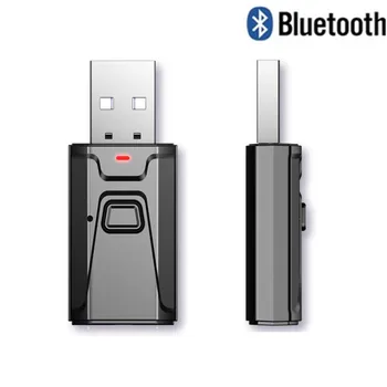 5.1 Bluetooth Adapter USB, Vezeték nélküli Bluetooth Vevő Adó 3,5 mm-es Jack AUX Adapter a Számítógép, Laptop, TV, Autó, PC
