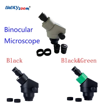 Fekete Zöld Fehér 7X-45X Binokuláris Mikroszkóp Szakmai Hordozható Folyamatos Zoom Sztereó Mikroszkóp Fej Microscopio