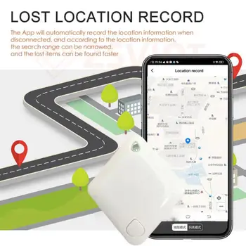 Okos Háziállatok GPS Tracker Anti-elveszett Riasztás Címke Vezeték nélküli Bluetooth Nyomkövető Gyermek Táska, Pénztárca Telefon kulcskereső Lokátor Elleni Vesztett Riasztó 1