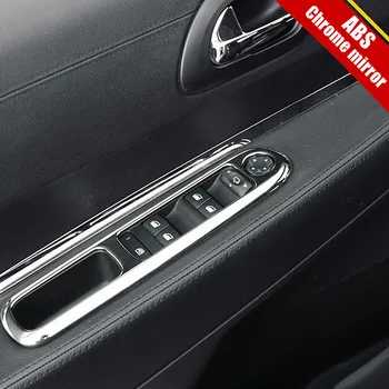 A Peugeot 3008 tartozékok ABS Króm tükör ajtókilincsen Karfa ablak lift kapcsoló gomb fedezze berendezés alkalmas 2009-2015 1