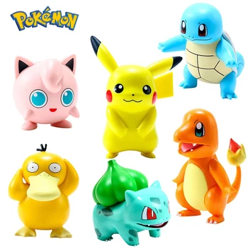 Pokemon Menj Pikachu Anime Figurát Játékok Torta, Autó Dekoráció, Baba Dísz Gyerekek, Gyerekek, Lányok Aranyos Karácsonyi Ajándék, Születésnapi