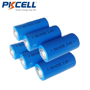 6DB PKcell ER14335 1650mah LiSOCL2 akkumulátor 2/3AA energia típusú kamera, elektromos berendezések, vezeték nélküli